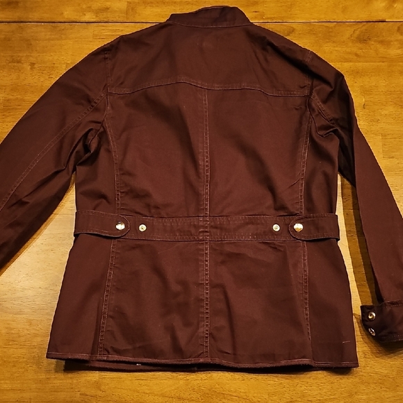 Women's Burgundy Jacket - Picture 2 of 2